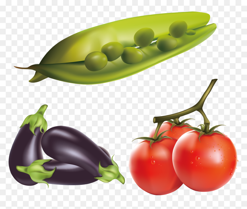 Eggplant Tomato Clip Art - Eggplant Clipart, HD Png Download - vegetable png images