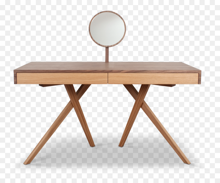 Legs Crossed Dressing Table - Folding Table, HD Png Download - table and chair png