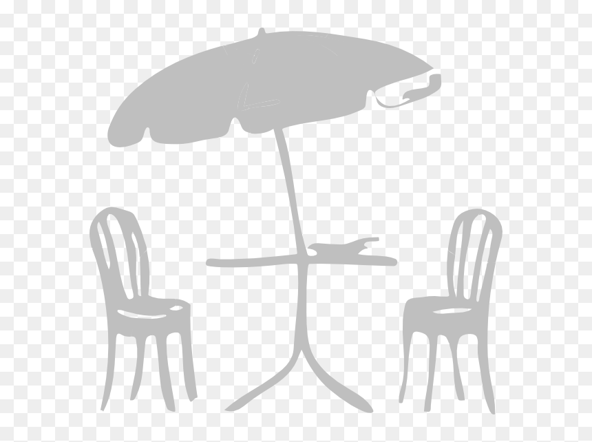 Umbrella Clip Art, HD Png Download - table and chair png
