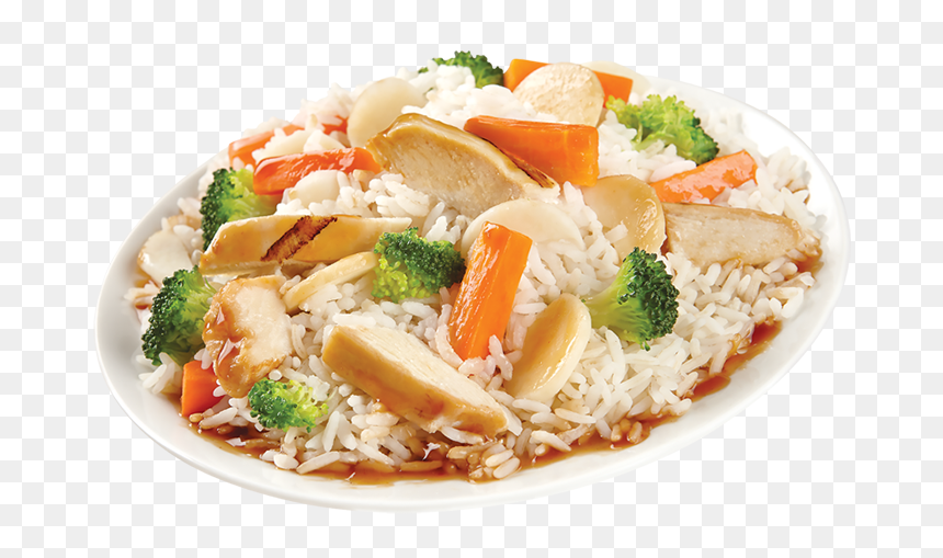 Healthy Choice Teriyaki Chicken, HD Png Download - rice plate png
