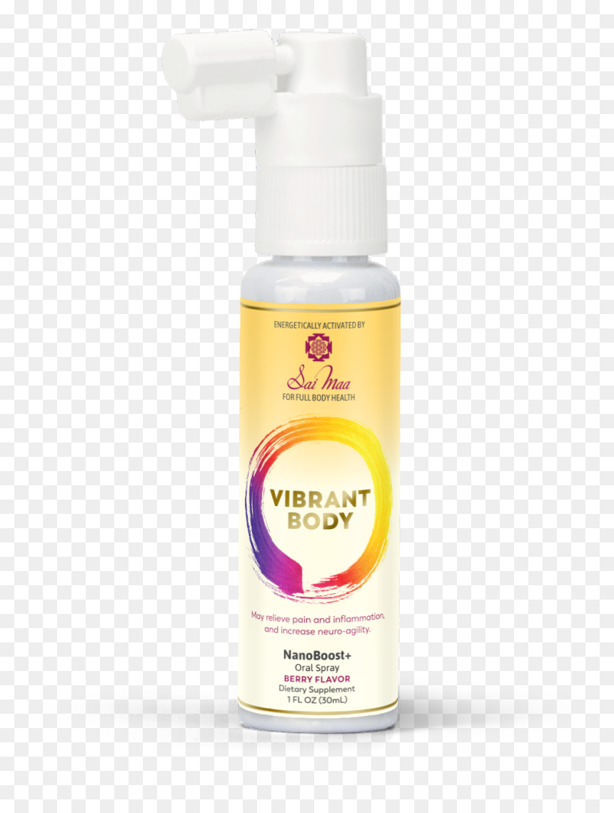 Sai Maa Nanoboost Cbd Vibrant Body Spray - Cosmetics, HD Png Download - perfume spray png