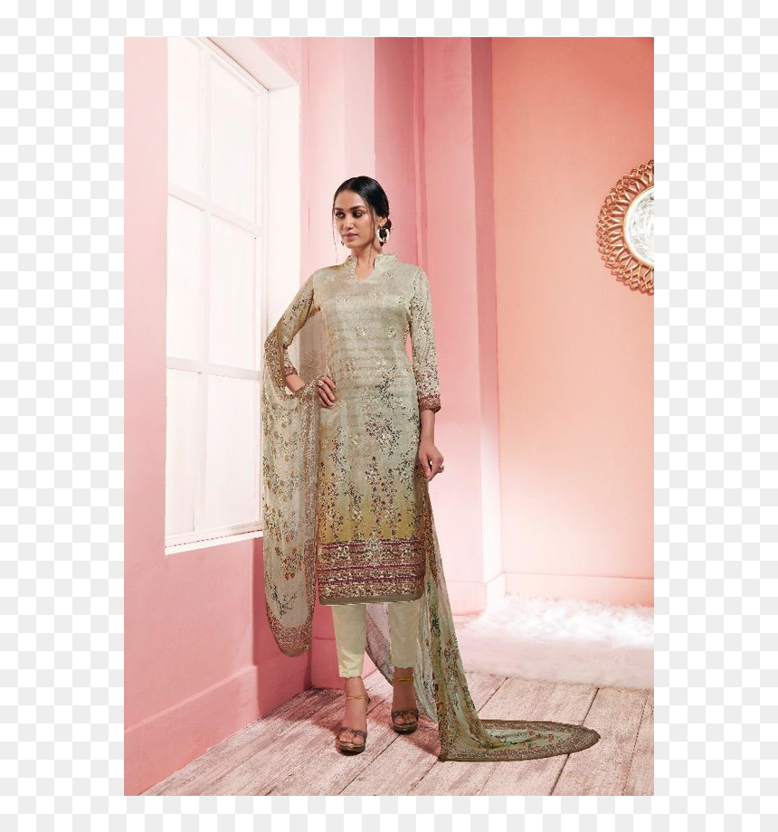 Thumb - Silk, HD Png Download - indian dress png