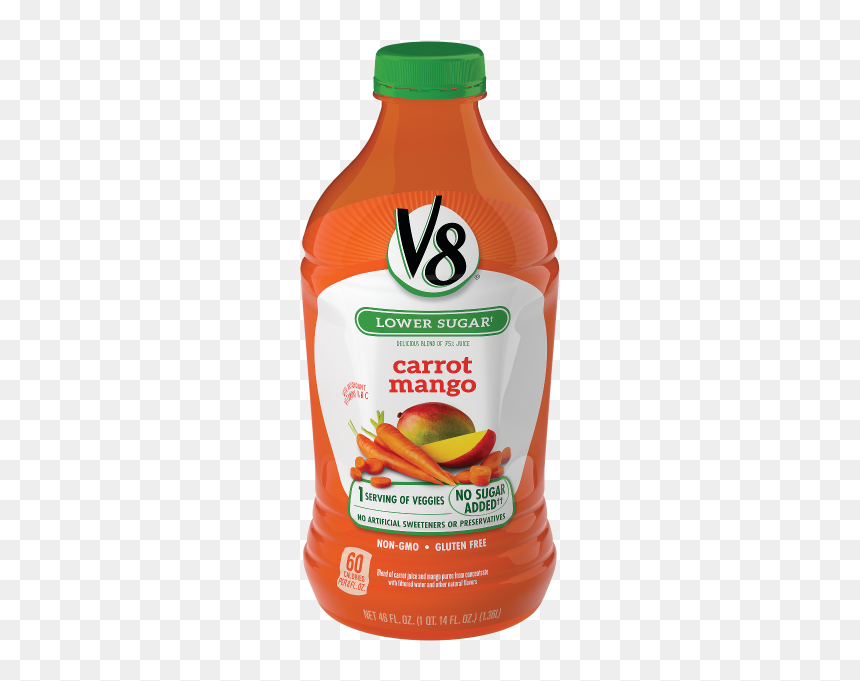 V8 Juice Pomegranate Blueberry, HD Png Download - carrot juice png
