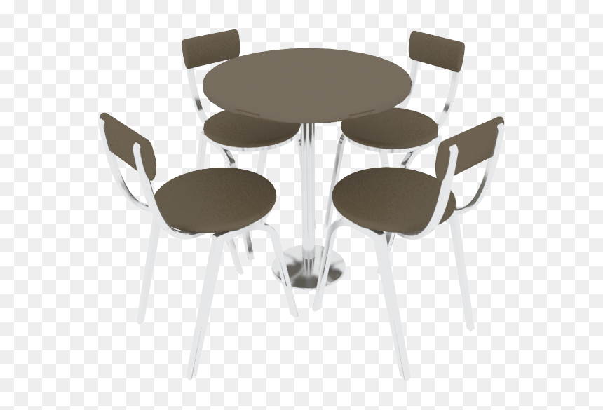 Table Set 3d Model - 3d Table And Chairs Png, Transparent Png - table and chair png