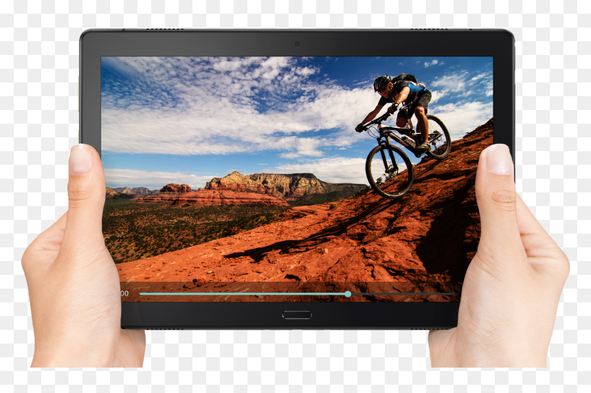 Lenovo Tab P10, HD Png Download - tablet in hand png