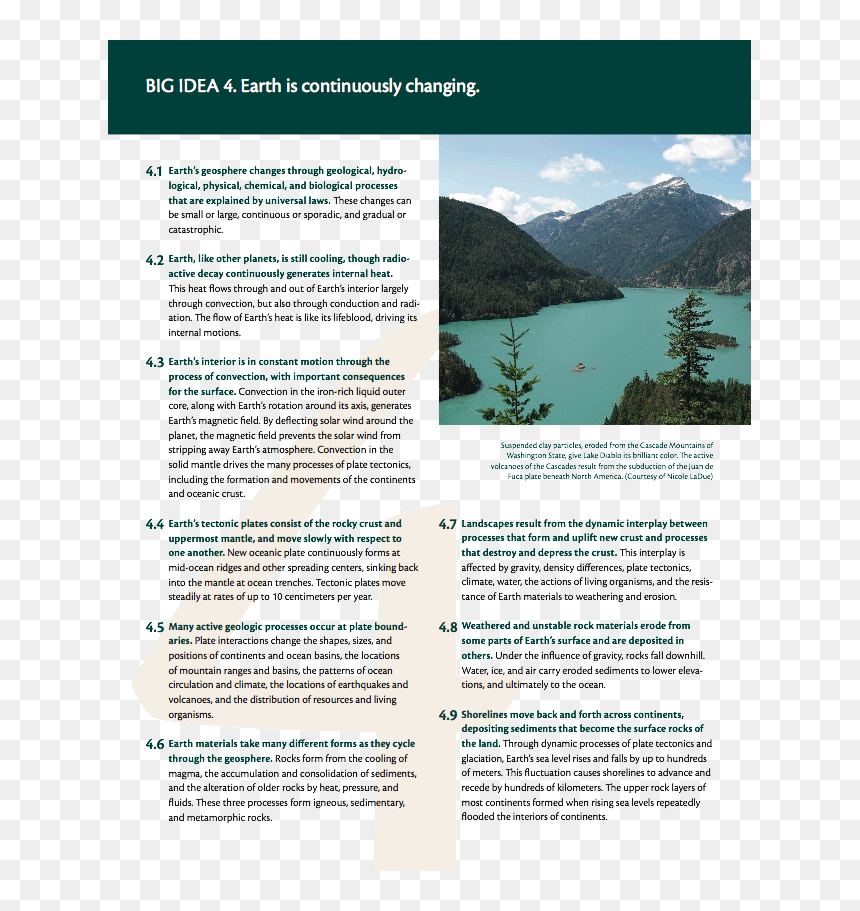 The Atlantic Ocean Is Stable - Diablo Lake, HD Png Download - mountain rocks png