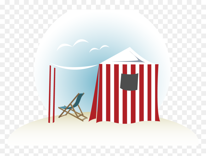 Cozy Seaside Seating On The Beach - Beach Cabanas Clip Art, HD Png Download - chairs png images