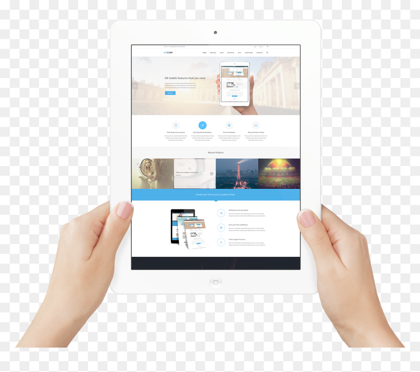 Tablet Computer , Png Download, Transparent Png - tablet in hand png