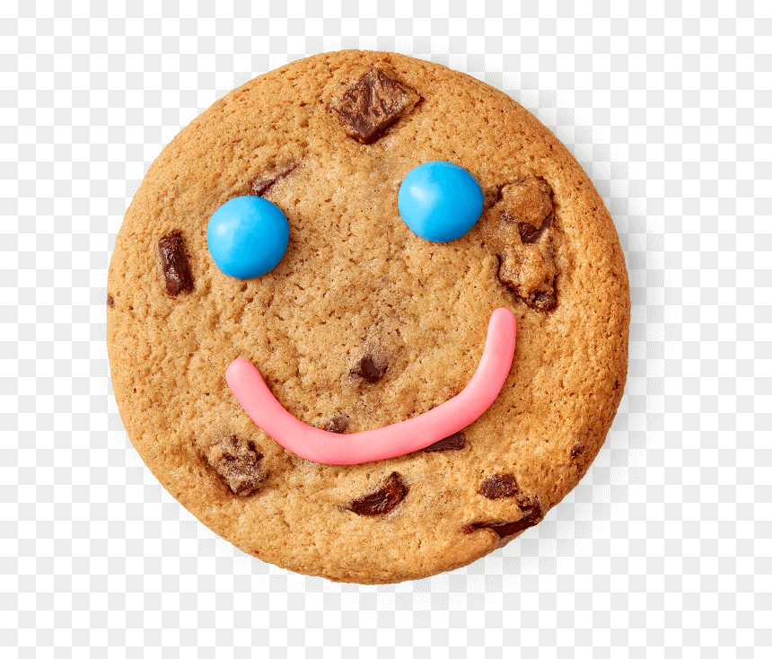 Smile Cookie Being Eaten To Reveal Its Price - Tims Smile Cookies, HD Png Download - good day biscuit png