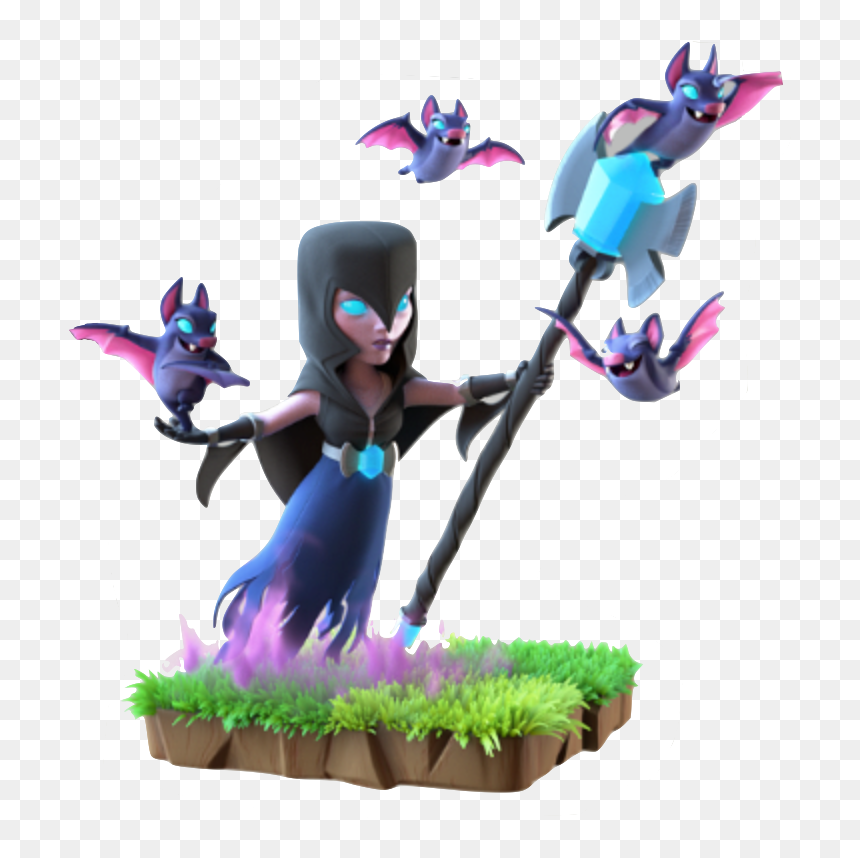 Clash Royale Night Witch, HD Png Download - coc wizard png