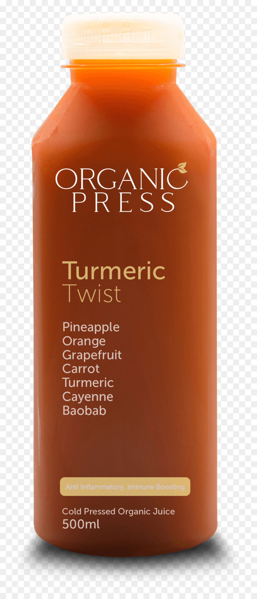 Pineapple, Orange, Grapefruit, Carrot, Turmeric, Cayenne, - Bottle, HD Png Download - carrot juice png