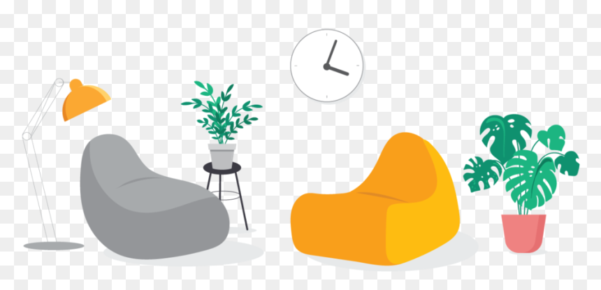 Empty-chairs - Co Working Space Vector, HD Png Download - chairs png images