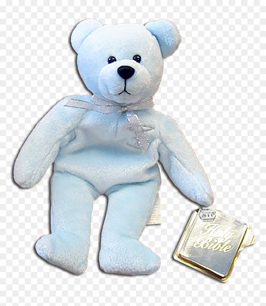 Holy Bear Purity The Baptism Blue Teddy Bear - Teddy Bear, HD Png Download - blue teddy bear png