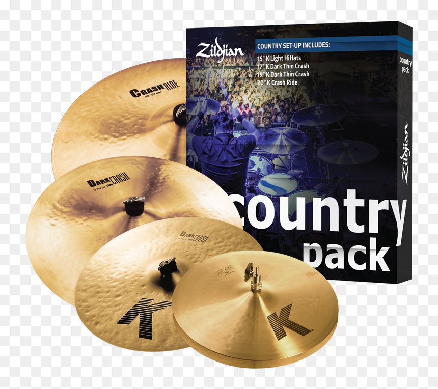 Zildjian Country Cymbal Pack, HD Png Download - grash png