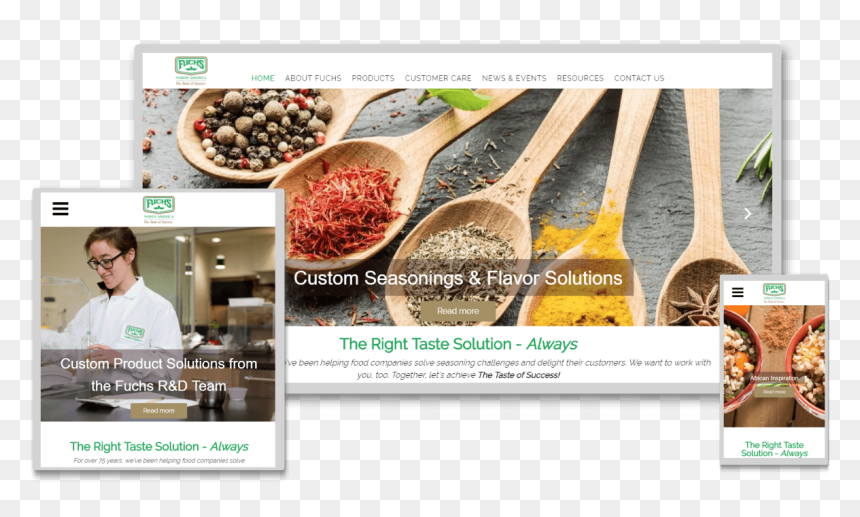 Food Service Responsive Website Design - Superfood, HD Png Download - responsive website design png