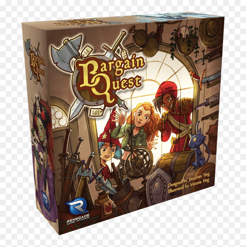 Bargain Quest Board Game, HD Png Download - grash png