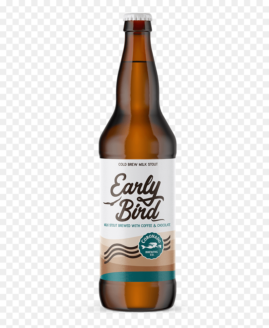 Early Bird Cold Brew Milk Stout Makes Seasonal Return - Beer Bottle, HD Png Download - early bird png