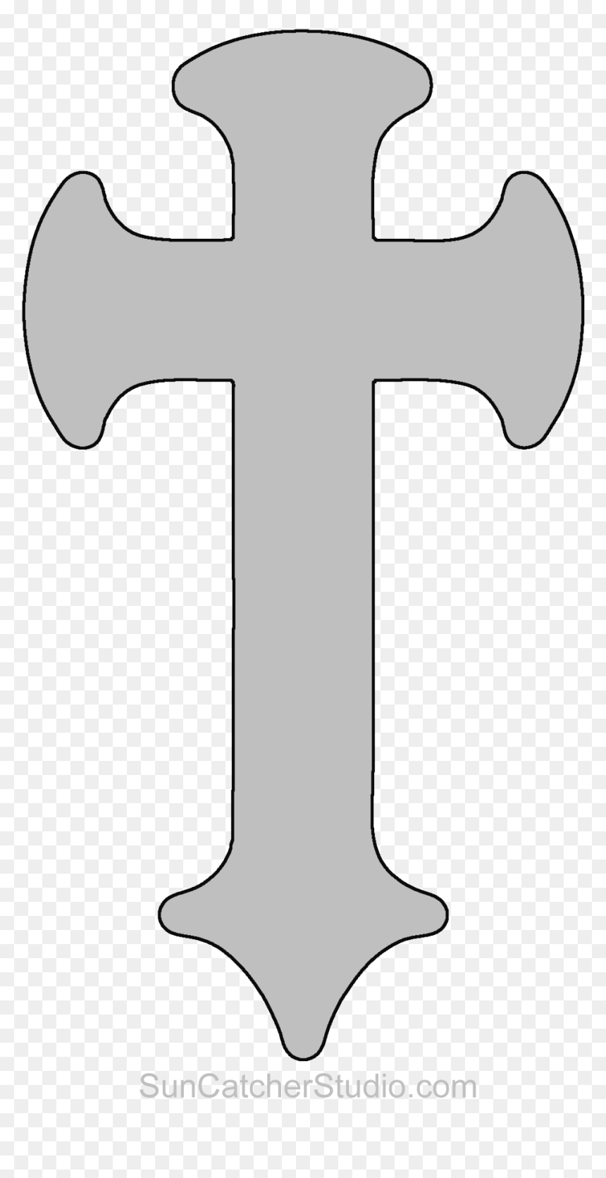 Designs Scroll Saw Patterns , Png Download - Scroll Saw Sword Patterns, Transparent Png - cross designs png