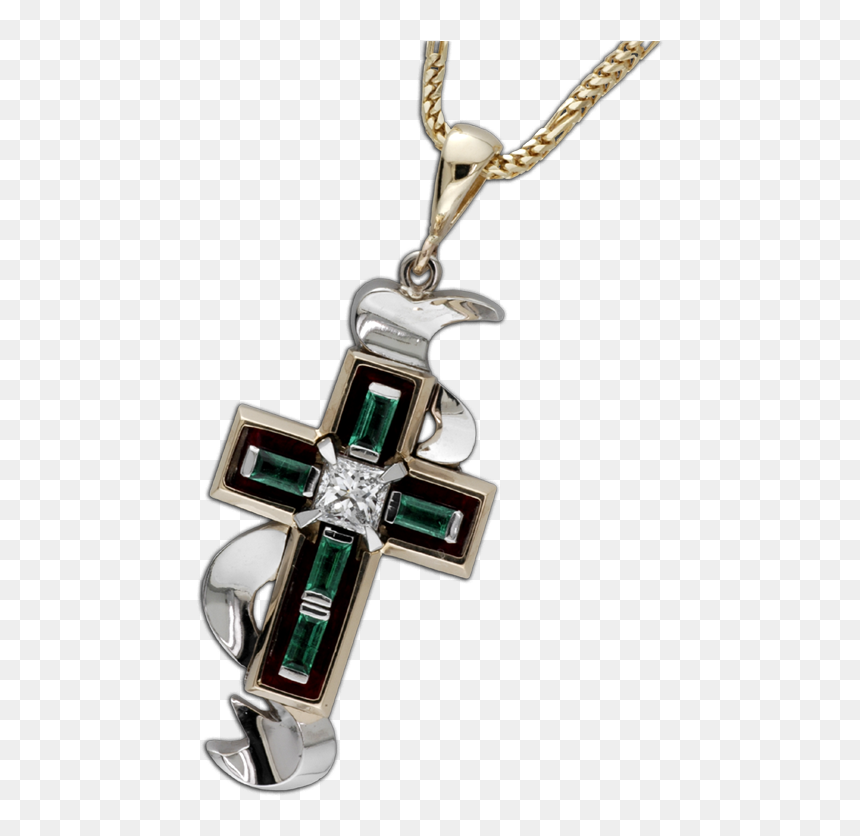 Faini Designs Jewelry Studio Cross Pendant - Locket, HD Png Download - cross designs png