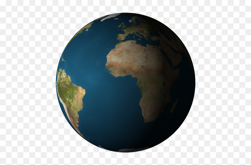 Earth, HD Png Download - 3d world globe png