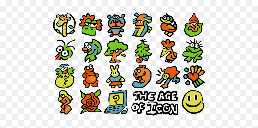Set Of Cartoon Icons - Icon, HD Png Download - cartoon icon png