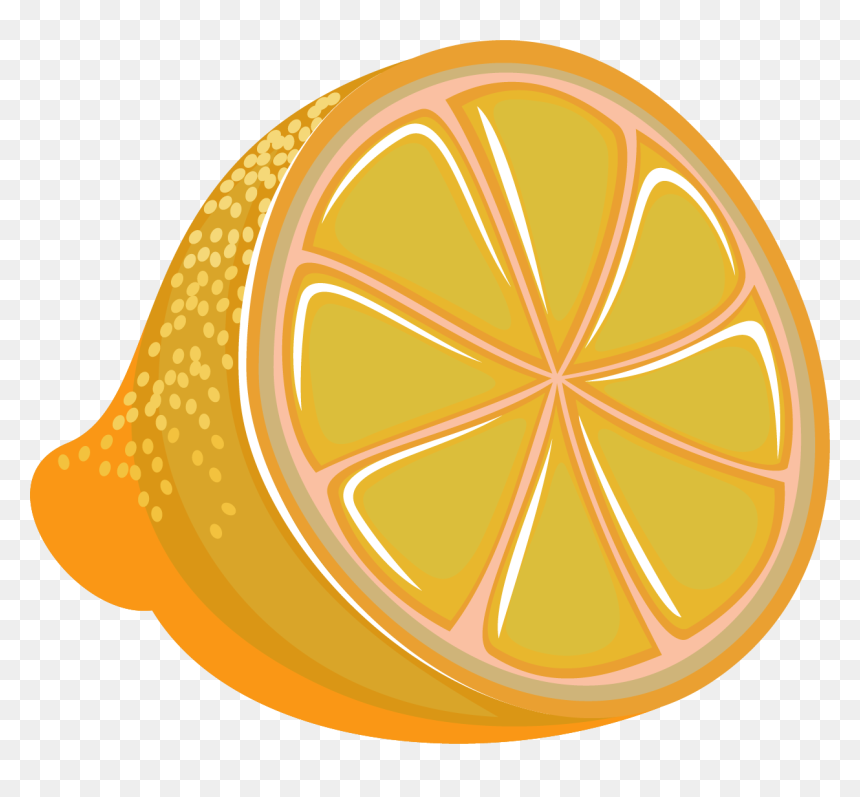 Vector Painted Lemon Png Download - Lemon Diagram, Transparent Png - lemon vector png