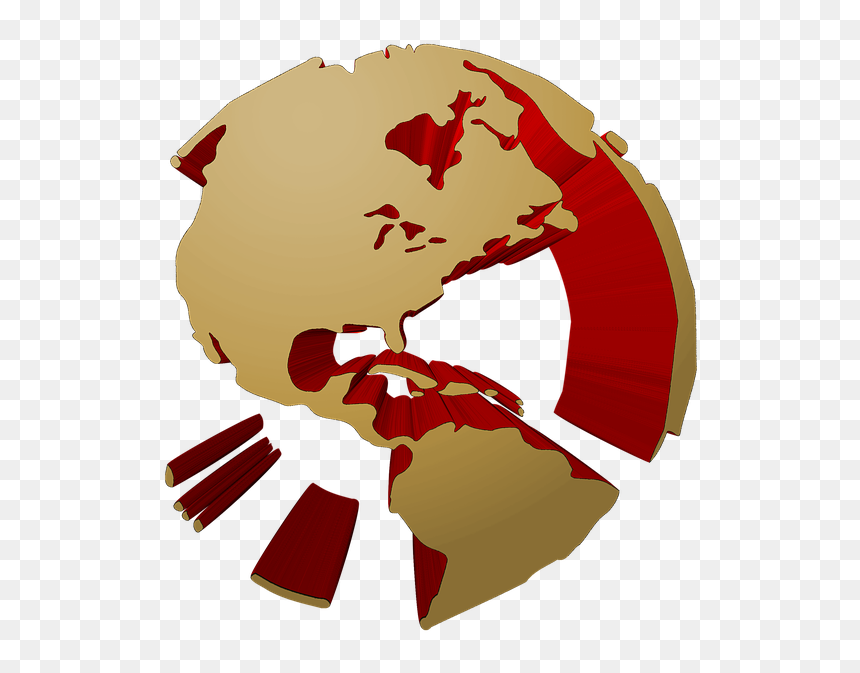 Transparent 3d Globe Png, Png Download - 3d world globe png