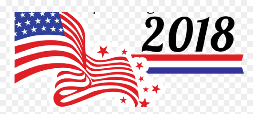 2018 Election Day , Png Download - Transparent American Flag Clipart, Png Download - election day png
