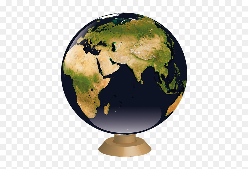 Map Of The World World Plant Free Photo - World Map, HD Png Download - 3d world globe png