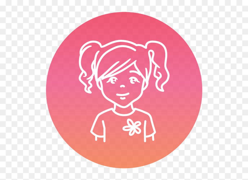 Yogaed Icon Circle Girl 4x - Illustration, HD Png Download - education girl png