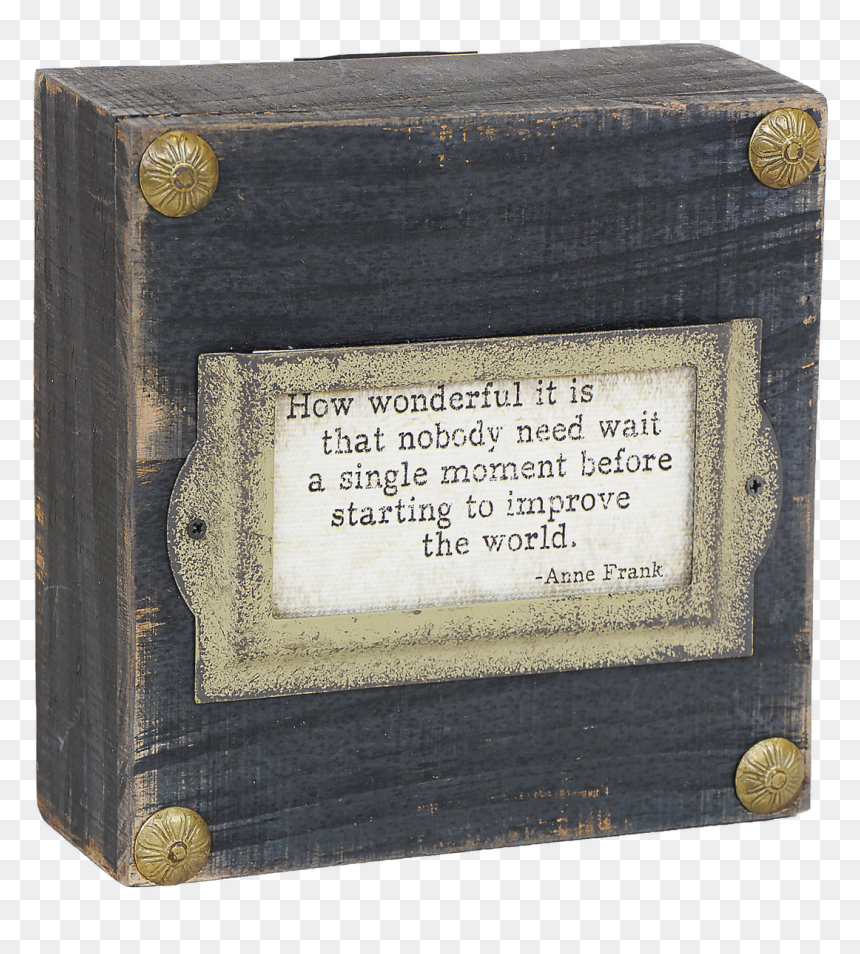 Stargazer Shelf/wall Décor, Anne Frank Quote - Picture Frame, HD Png Download - anne frank png