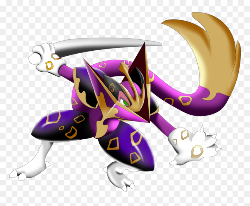 Liesharp By Jordanqv - Greninja Cool, HD Png Download - bisharp png