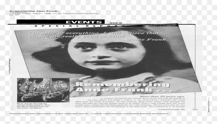 Vintage Advertisement, HD Png Download - anne frank png