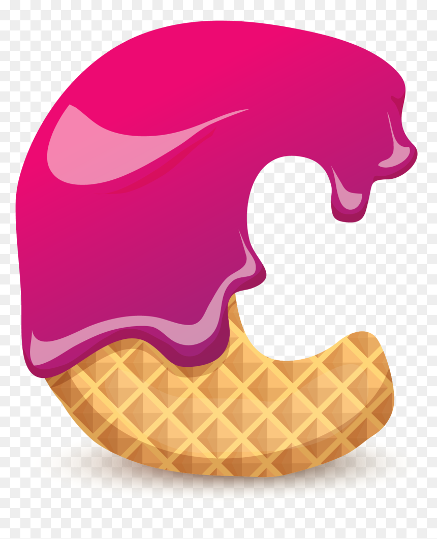 Letter C Ice Cream, HD Png Download - c++ png
