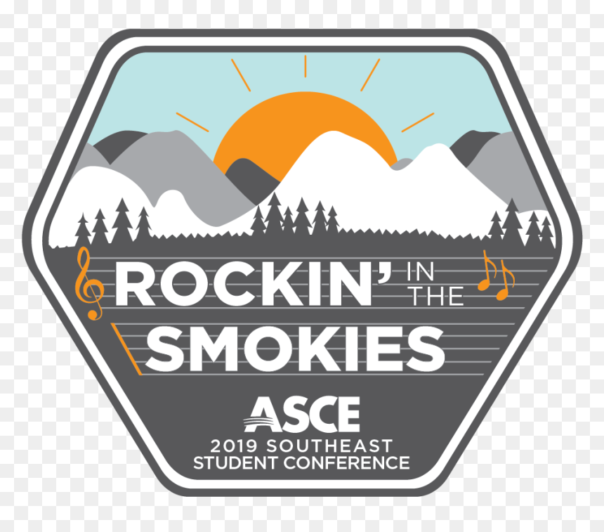 Rockin In The Smokies Icon Badge - Graphic Design, HD Png Download - asce logo png