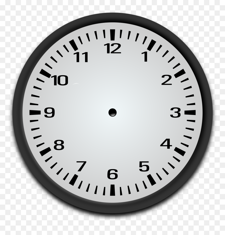 Blank Clock Clip Arts - Quarter Past 4 Clock, HD Png Download - blank icon png