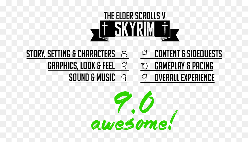 Calligraphy, HD Png Download - skyrim special edition logo png