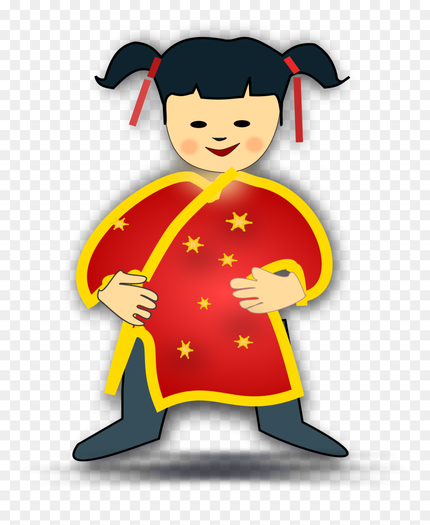 Chinese Person Clip Art - Chinese Girl Clip Art, HD Png Download - homeless man png
