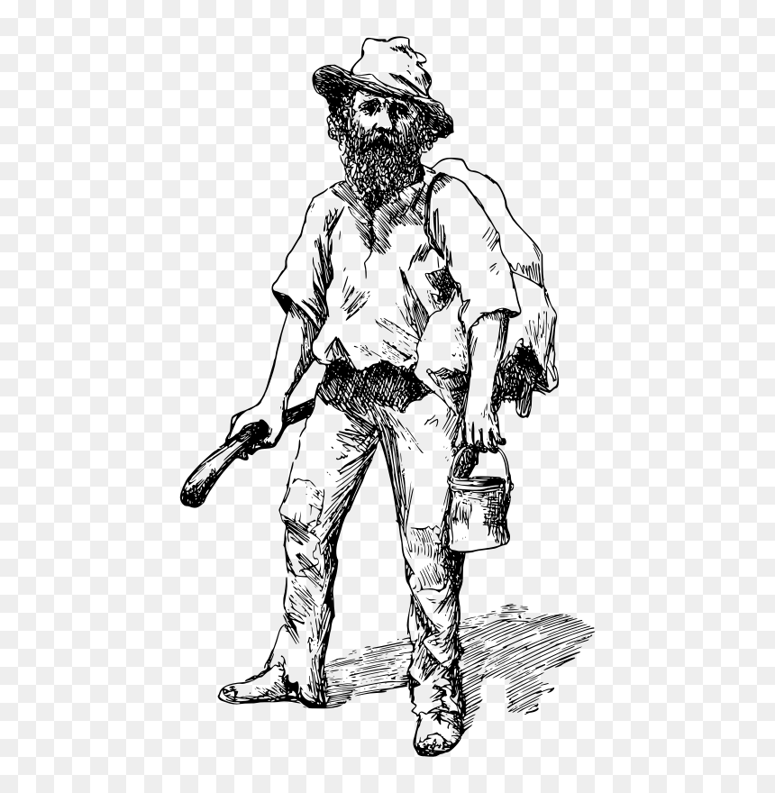 Tramp - Tramp Clipart, HD Png Download - homeless man png