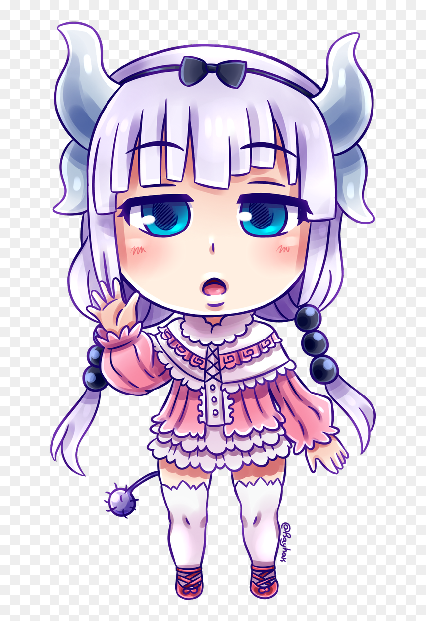 #kobayashi #chibi #lucoa #tohru #elma #kanna #anime - Anime, HD Png Download - lucoa png