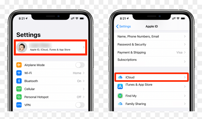Backup Iphone From Settings - Delete Bedtime On Iphone, HD Png Download - icloud png