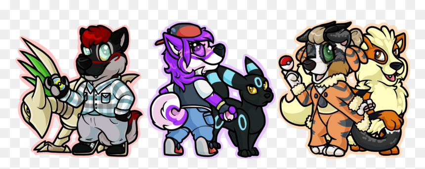 Itty Bitty Pokemon Trainers - Cartoon, HD Png Download - pokemon trainers png
