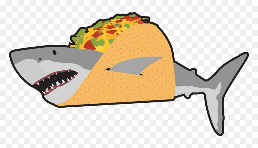 Shark Eating A Taco Clipart , Png Download - Shark Eating Clipart, Transparent Png - left shark png