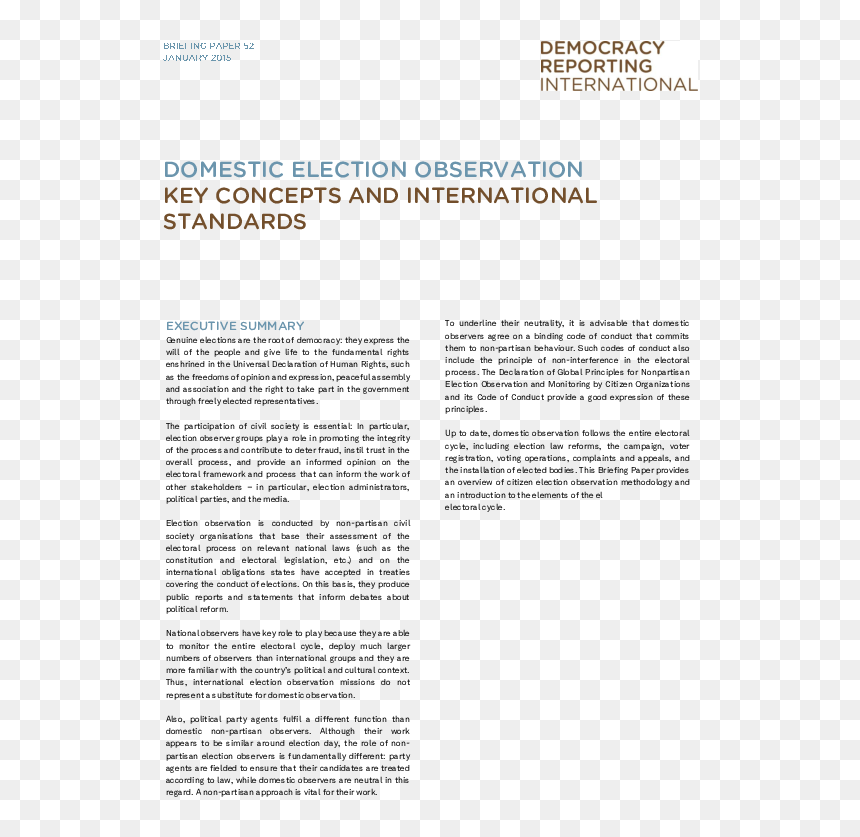 Democracy Reporting International, HD Png Download - election day png