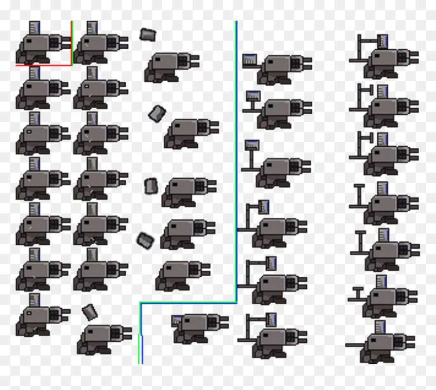 Black-and-white, HD Png Download - fire sprite sheet png