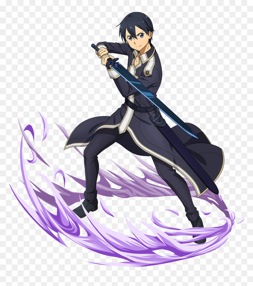 Sword Art Online Memory Defrag Kirito, HD Png Download - sword art online kirito png