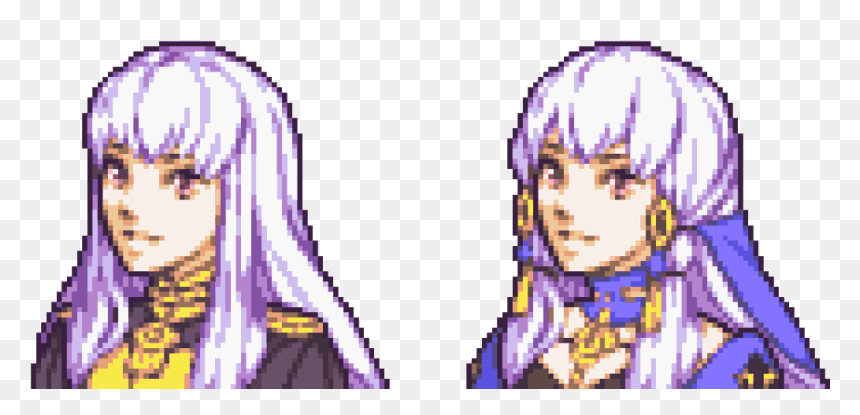 Violet Cartoon Purple - Fire Emblem Death Knight Lysithea, HD Png Download - fire sprite sheet png
