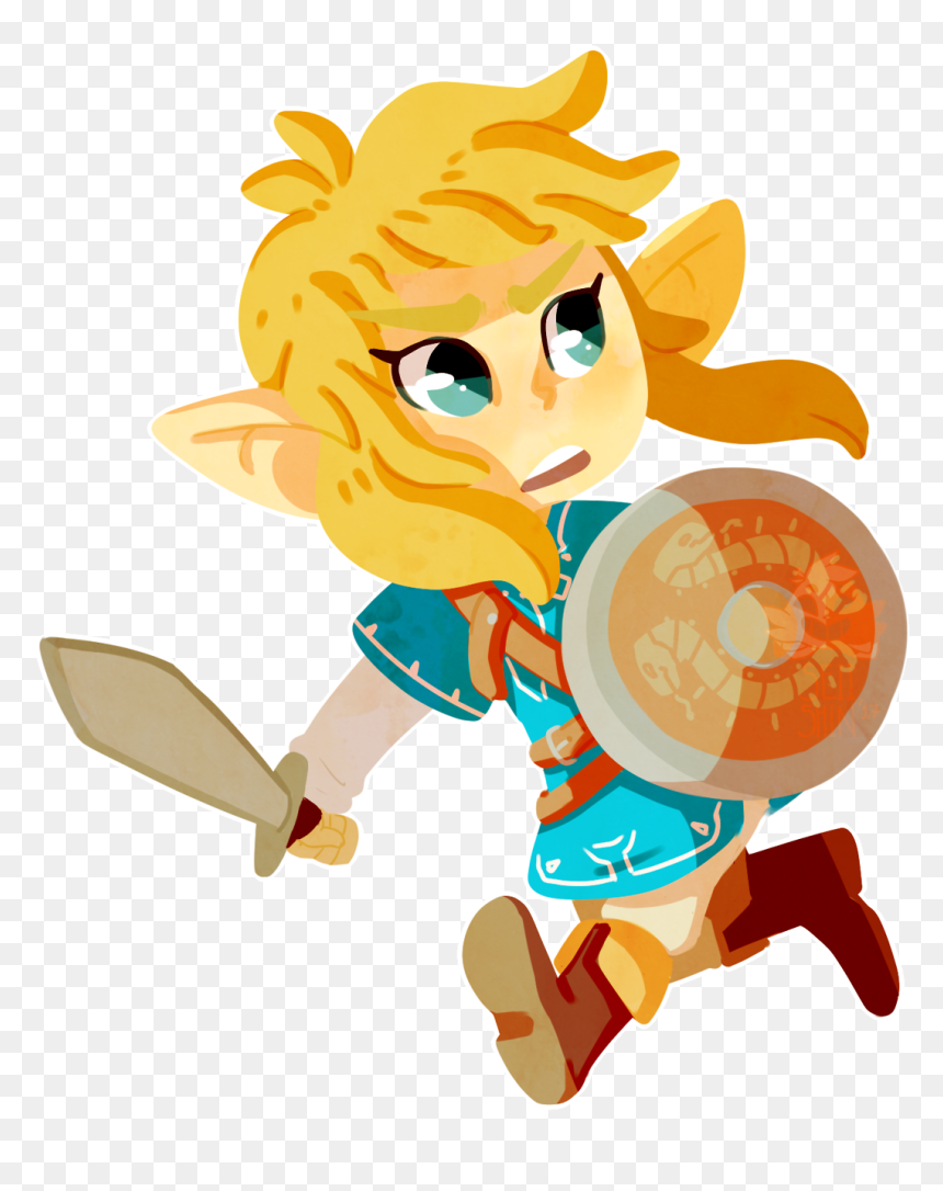 Mini Botw Link - Portable Network Graphics, HD Png Download - link botw png
