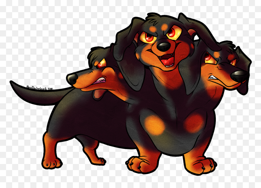 Hoodie Clipart , Png Download - Dachshund Cerberus, Transparent Png - weiner dog png