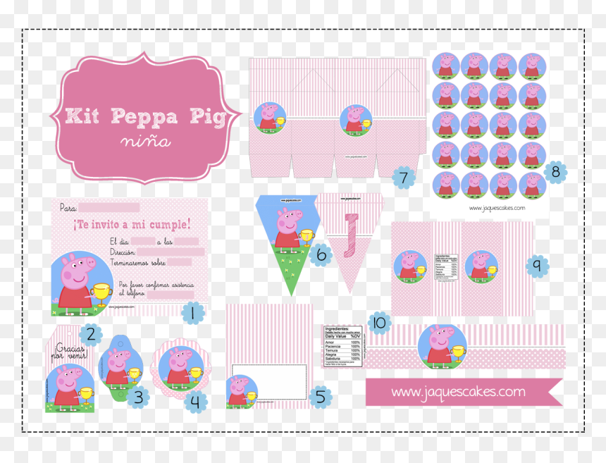 Hola A Tod@s,para Celebrar La Actualización Del Blog, HD Png Download - peppa pig cumpleaños png